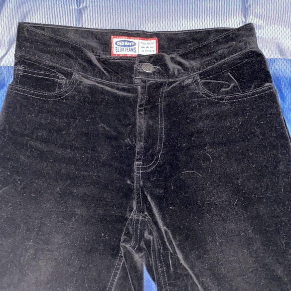 Old Navy Black Boot Cut Velvet Pants - Picture 4 of 6